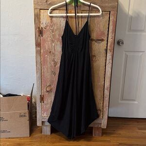 mahina Black Wide-Leg Spaghetti Strap Jumpsuit size small